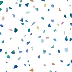 Terrazzo L Bleu | Wall coverings / wallpapers | ISIDORE LEROY