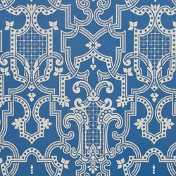 Théodore Blanc Bleu | Wall coverings / wallpapers | ISIDORE LEROY