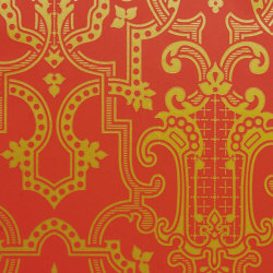 Théodore Rouge Doré | Wall coverings / wallpapers | ISIDORE LEROY