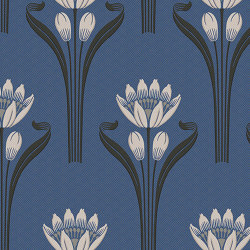 Tulipes Bleu | Wandbeläge / Tapeten | ISIDORE LEROY