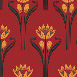 Tulipres Rouge | Wall coverings / wallpapers | ISIDORE LEROY