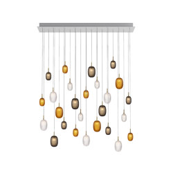 Metamorphosis chandelier 26 pcs rectangular | Suspended lights | Bomma