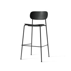 Co Bar Chair, Black Steel | Black Oak | Bar stools | MENU