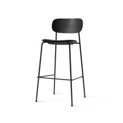 Co Bar Chair, Black Steel | Black Oak / Dakar 0842 |  | MENU