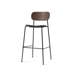 Co Bar Chair, Black Steel | Dark Stained Oak | Bar stools | Audo Copenhagen