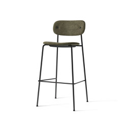 Co Bar Chair, Black Steel | Moss 0001 | Bar stools | Audo Copenhagen