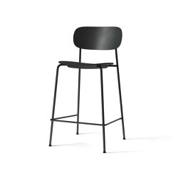 Co Counter Chair, Black Steel | Black Plastic |  | MENU