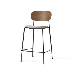 Co Counter Chair, Black Steel | Dark Stained Oak / Moss 004 | Counter stools | Audo Copenhagen