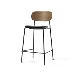 Co Counter Chair, Black Steel | Dark Stained Oak, Dakar 0842 | Counter stools | MENU