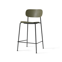 Co Counter Chair, Black Steel | Olive Plastic |  | Audo Copenhagen