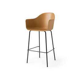 Harbour Bar Chair | Black Steel, Khaki, Plastic | Barhocker | Audo Copenhagen