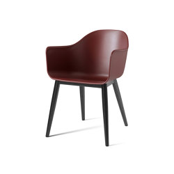 Harbour Dining Chair | Black Oak, Burned Red Plastic | Sillas | Audo Copenhagen