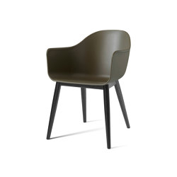 Harbour Dining Chair | Black Oak, Olive Plastic | Stühle | Audo Copenhagen