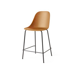 Harbour Side Counter Chair | Black Steel, Khaki, Plastic | Chaises de comptoir | Audo Copenhagen
