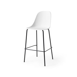 Harbour Side Counter Chair | Black Steel, White, Plastic | Sedie bancone | Audo Copenhagen