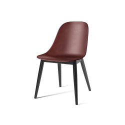 Harbour Side Dining Chair | Black Oak, Burned Red Plastic | Sillas | Audo Copenhagen