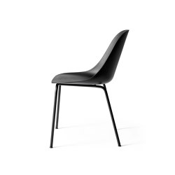 Harbour Side Dining Chair | Black Steel, Black Plastic | Chairs | MENU