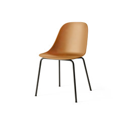 Harbour Side Dining Chair | Black Steel, Khaki Plastic | Sedie | Audo Copenhagen