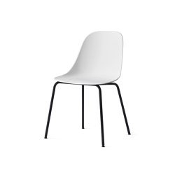 Harbour Side Dining Chair | Black Steel, Light Grey Plastic | Sillas | Audo Copenhagen