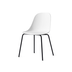 Harbour Side Dining Chair | Black Steel, White Plastic | Stühle | Audo Copenhagen
