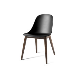 Harbour Side Dining Chair | Dark Stained Oak, Black Plastic | Sillas | Audo Copenhagen