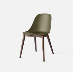 Harbour Side Dining Chair | Dark Stained Oak, Olive Plastic | Chairs | Audo Copenhagen