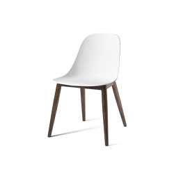 Harbour Side Dining Chair | Dark Stained Oak, White Plastic | Chaises | Audo Copenhagen