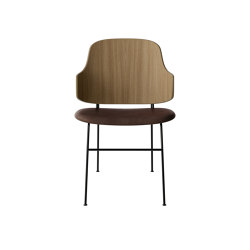 The Penguin Dining Chair, Black Steel | Natural Oak / Dakar 0329 | Chairs | Audo Copenhagen