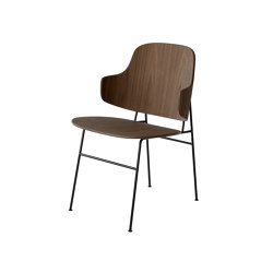 The Penguin Dining Chair, Black Steel | Walnut | Sillas | Audo Copenhagen