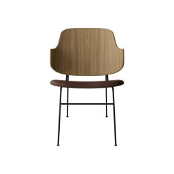 The Penguin Lounge Chair, Black Steel | Natural Oak / Dakar 0329 | Sessel | Audo Copenhagen