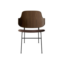 The Penguin Lounge Chair, Black Steel | Walnut / Dakar 0329 | Poltrone | Audo Copenhagen