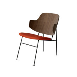 The Penguin Lounge Chair, Black Steel | Walnut / Hallingdal 600 | Poltrone | Audo Copenhagen