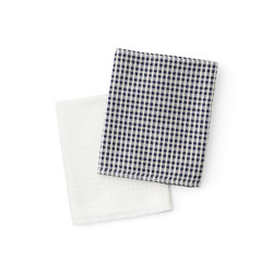 Troides Tea Towel, 40 X 67 | Indigo / White, 2-pack | Accessoires de table | Audo Copenhagen