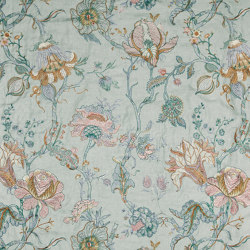 ARTEMIS Embroidered Linen - Pistachio | Tejidos decorativos | House of Hackney