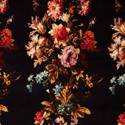ROSETTA GARLAND Velvet - Noir | Tissus de décoration | House of Hackney
