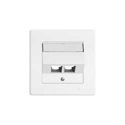 Communication and network technology | EASYNET Mounting kit S-One with inclined outlet hood | Multimediaanschlüsse | Feller