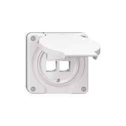 NEVO EASYNET mounting set S-One white | Multimedia ports | Feller