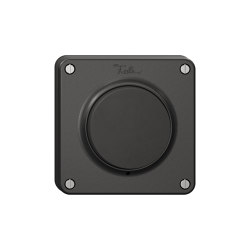 NEVO Deckel für Druckschalter und Drucktaster, Unbeleuchtet, schwarz | Schweizer-Norm | Feller