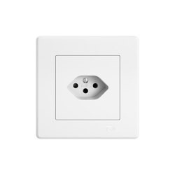 Switches, push buttons and sockets | EDIZIO.liv Single socket outlet type 13 | Prises norme suisse | Feller