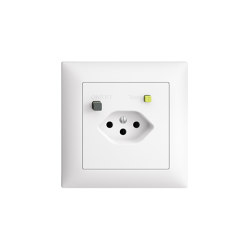 Switches, push buttons and sockets | Fehlerstrom-Schutzsteckdose Typ 13 | Swiss sockets | Feller