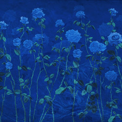 Breathing texture | Rose valley_deep blue | Wall coverings / wallpapers | Walls beyond