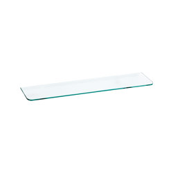 Hotellerie Shelf in transparent tempered crystal for arts. RV408A - R1809N. 6 mm thick glass | Bath shelving | Inda