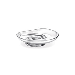 Hotellerie Extra clear transparent glass dish for art. A0410N | Bathroom accessories | Inda