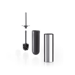 Colorella Wall-mounted / free-standing toilet brush holder, grey spare brush included | Toilet brush holders | Inda