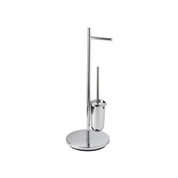 Stand with paper and toilet brush holder | Bathroom accessories | Inda
