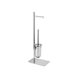 Stand with paper and toilet brush holder | Bathroom accessories | Inda