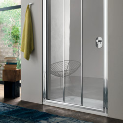 Rapid Sliding door with two doors for niche | Bathroom fixtures | Inda