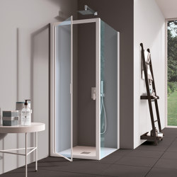 Rapid Pivot door for niche | Bathroom fixtures | Inda