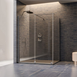 Walk in coulissant Fixed panel | Bathroom fixtures | Inda