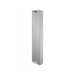 My secret Half built-in modul with glass shelves, pivot door with internal mirror | Mirror cabinets | Inda